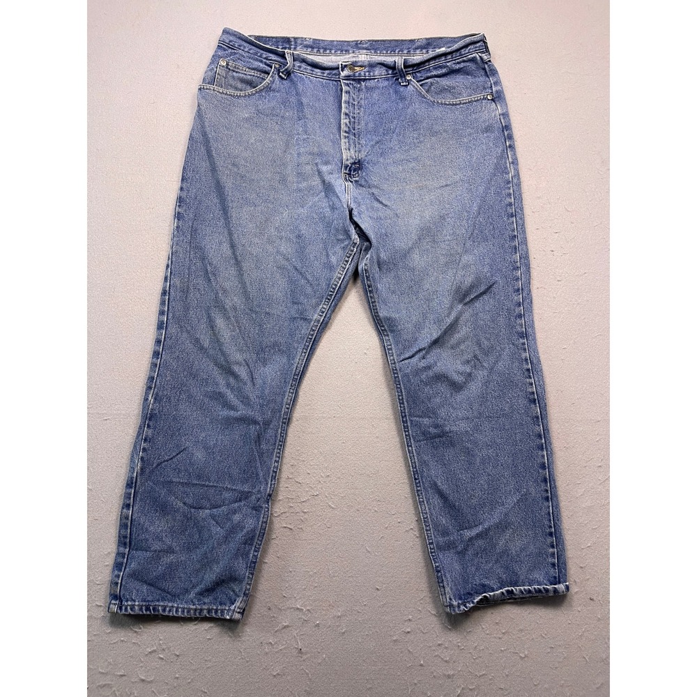 Wrangler Relaxed Fit 100% Cotton Blue Denim Jeans 40x30 Mens